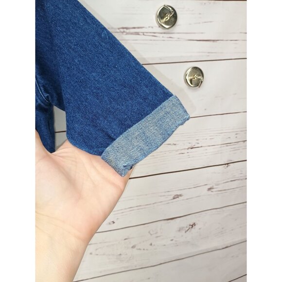 1980s Vintage-Inspired Toddler Denim Jacket Peanuts Snoopy Design 24 Months 100% - Picture 6 of 8